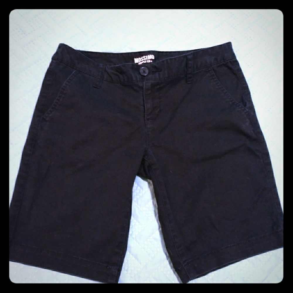 Black Khaki Shorts (Mossimo)